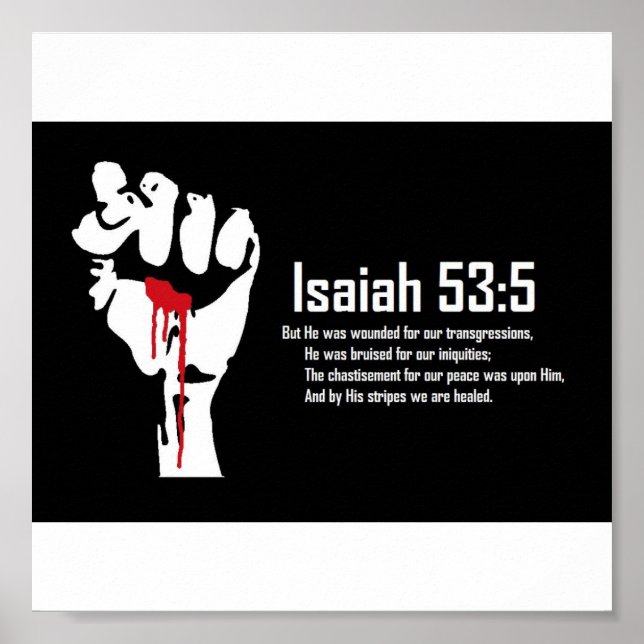 Poster Isaiah 53:5 (Frente)