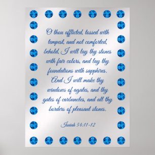 Poster Isaiah 54:11-12