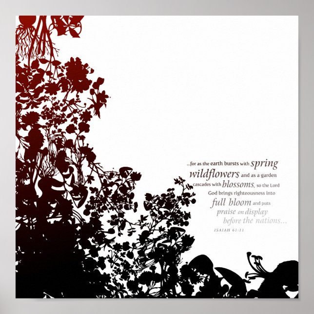 Pôster Isaiah 61:11 (Frente)