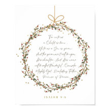 Isaiah 9:6 Para nós Uma Criança é Natal Nascer