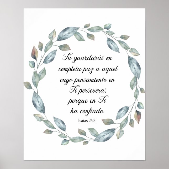 Poster Isaias 26 (Frente)