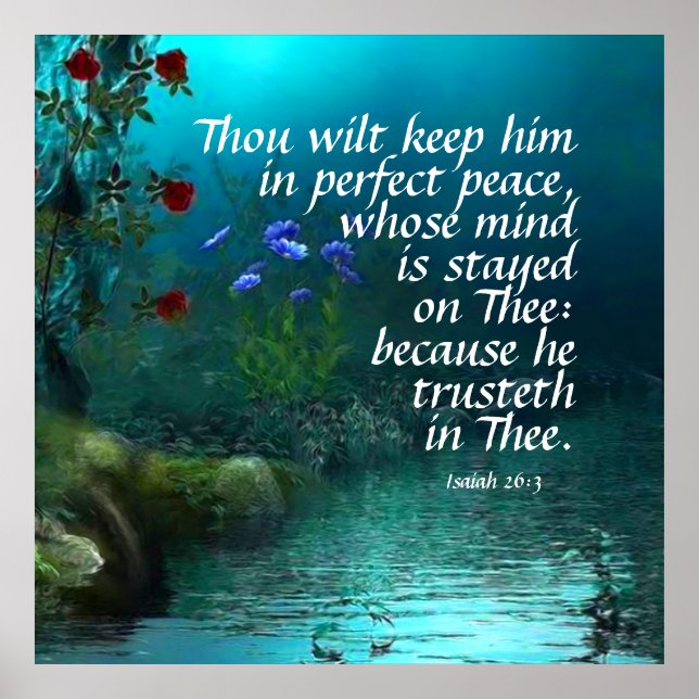 Poster Isaías 26:3 (Frente)