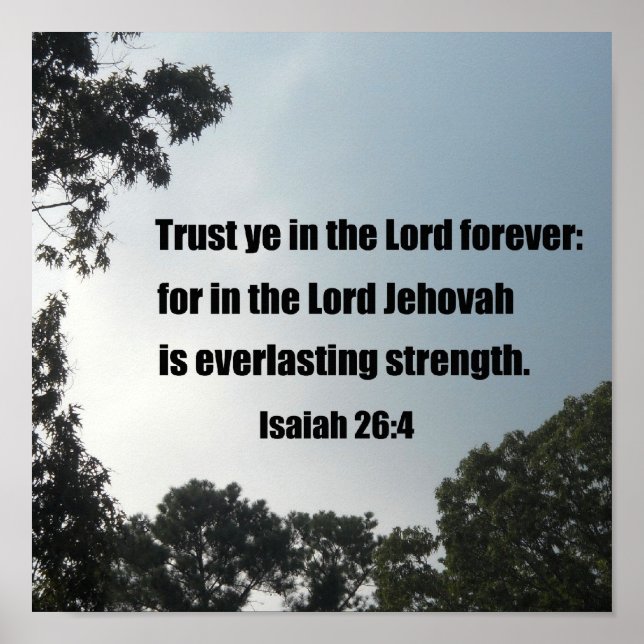 Poster Isaías 26:4 (Frente)