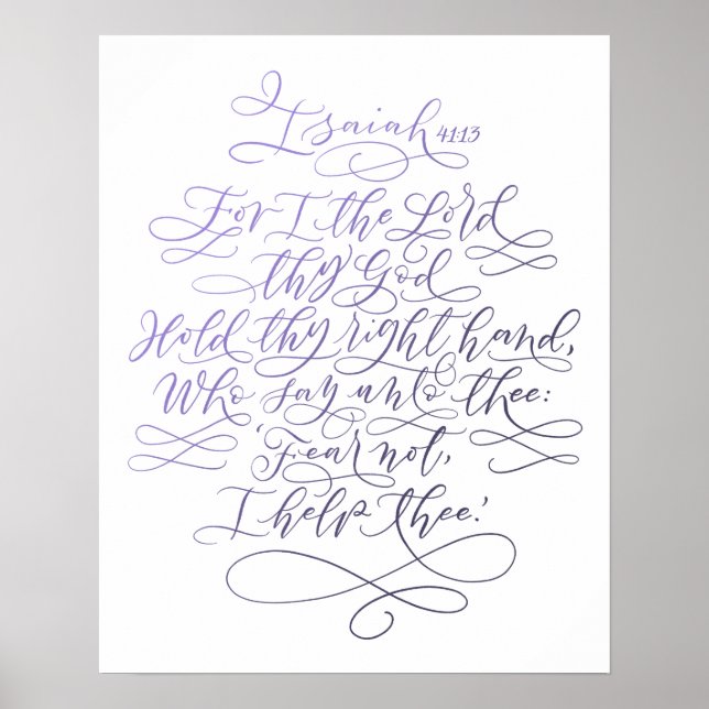 Poster Isaías 41:13 (Frente)