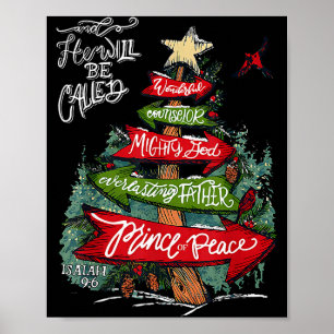 Poster Isaías 9_6 E Ele Será Chamado Jesus Natal C