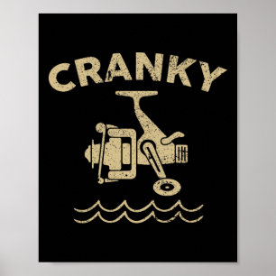 Poster Isca de pesca Crankbait - Cranky Piada de Pesca