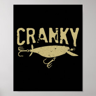 Poster Isca de Pesca Crankbait Humor Divertido Pescador