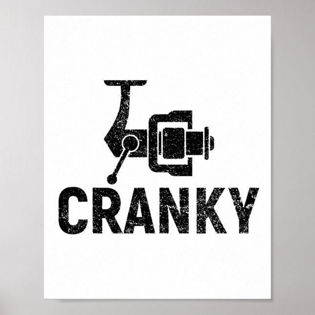 Poster Isca de Pesca Crankit - Ideias de Presentes Engraç (Frente)