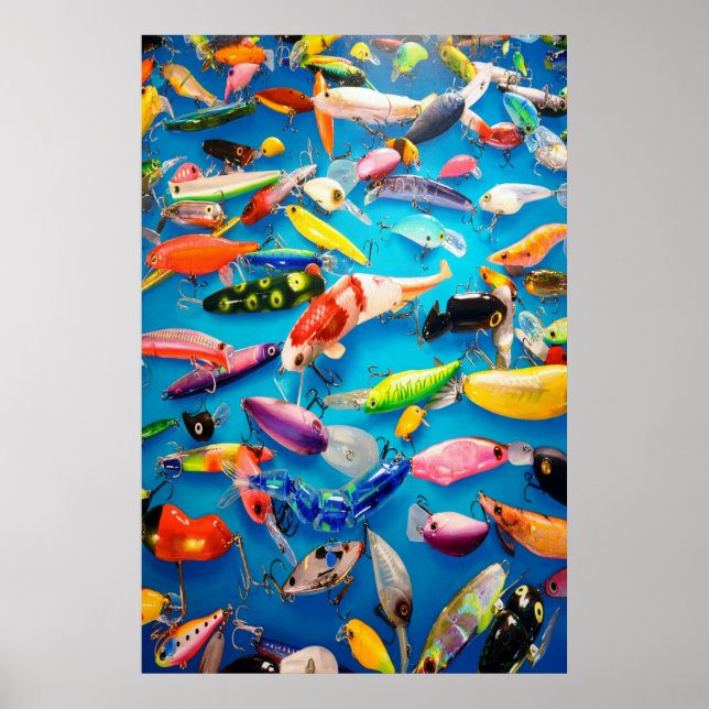 Poster Iscas de Pesca (Frente)