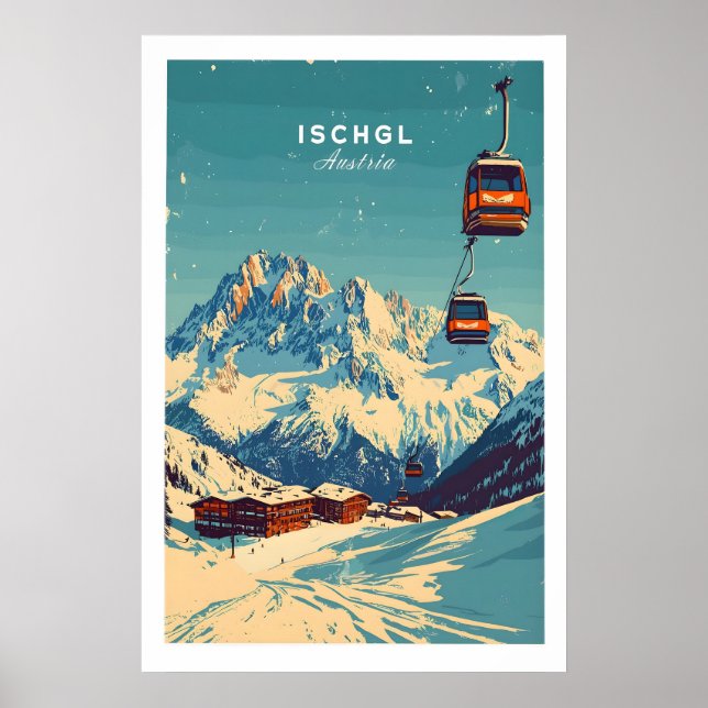 Poster Ischgl Ski Print 1 (Frente)