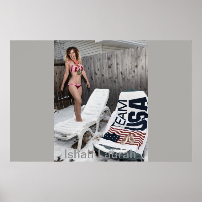 Poster Ishah Laurah Durante As Olimpiadas De inverno De 2 (Frente)