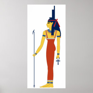 Poster Isis egípcio antigo da deusa