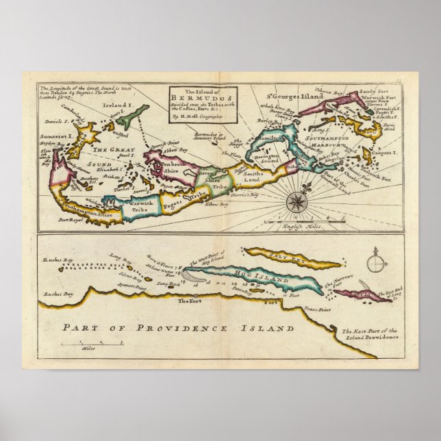 Pôster Island of Bermuda, Part of Providence Island (Frente)