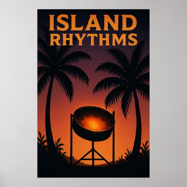 Poster Island Rhythmsoster 41, Island Rhythms, Vintage (Frente)