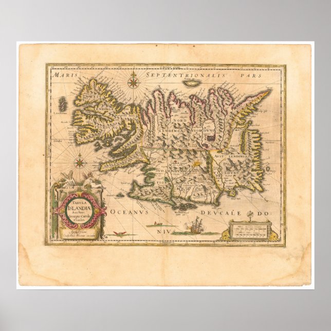 Poster Islândia (Frente)