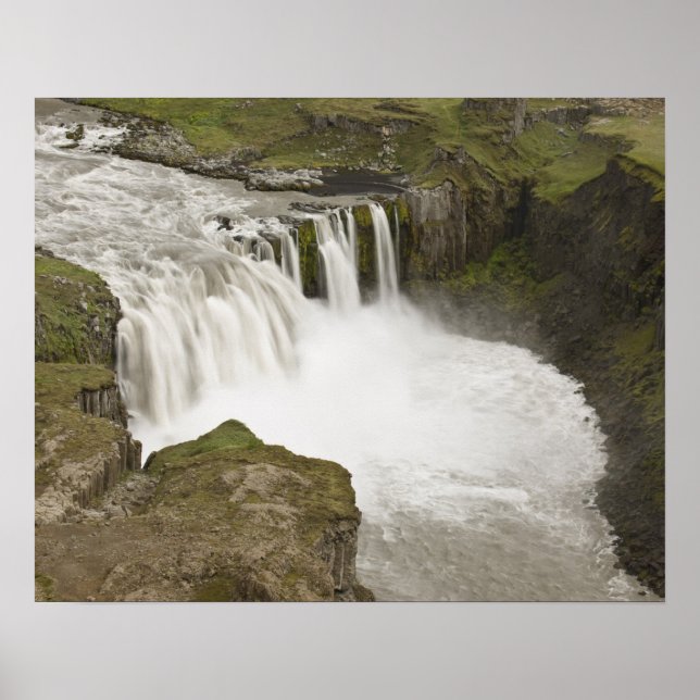 Poster Islândia. Hafragilsfoss: (Frente)
