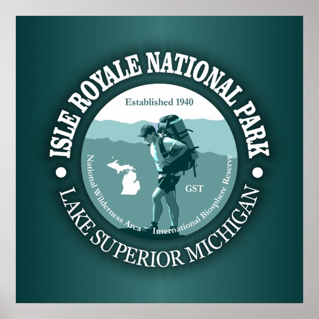 Poster Isle Royale NP (Frente)