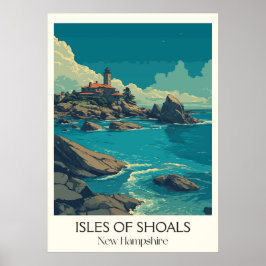 Poster Isles of Shoals New Hampshire Coast