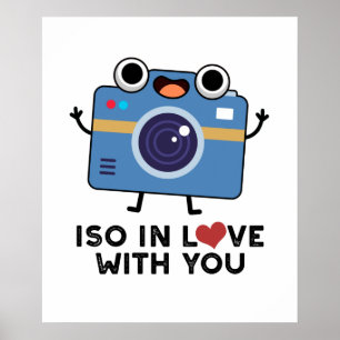 Poster ISO Apaixonado Por Você Câmera Engraçada