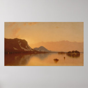 Poster Isola Bella no Lago Maggiore - Cartaz de 1871