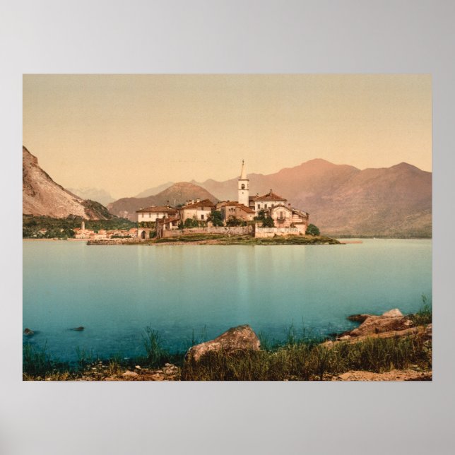 Poster Isola Pescatori I, Lago Maggiore, Arquivamento ita (Frente)