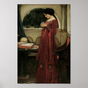 Pôster Isolde e bola de cristal 1902