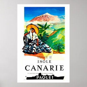 Poster Isole,Canarie,Poster de viagens