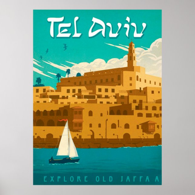 Poster "Israel: 2021/heute Tel Aviv - Sommer Reise ... (Frente)