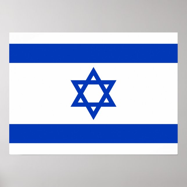 Pôster Israel - Bandeira Israelita (Frente)