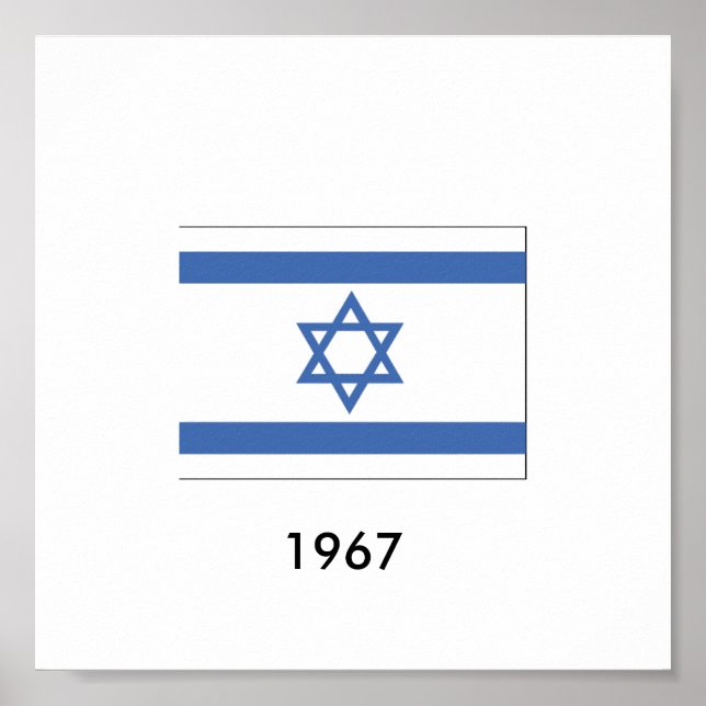 Poster Israel Flag  1967 (Frente)