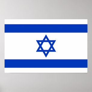 Poster Israel Flag - Israel Flag - Star of David