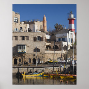 Poster Israel, Tel Aviv, Jaffa, Porto Antigo de Jaffa