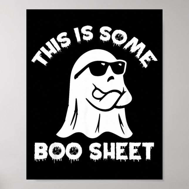 Poster Isso É Alguma Folha de Boo Fantasma Divertido Hall (Frente)