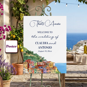 Poster Isso É Amor Casamento na Riviera Italiana Bem-vind
