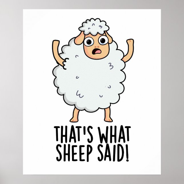 Poster Isso É O Que As Ovelhas Disseram Piada De Animal E (Frente)