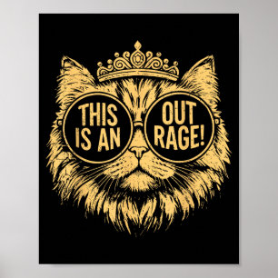 Poster Isso É Um Meme De Gato Indignante Citação Engraçad