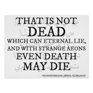 Pôster Isso Não É Morto - O Necronomicon Verse