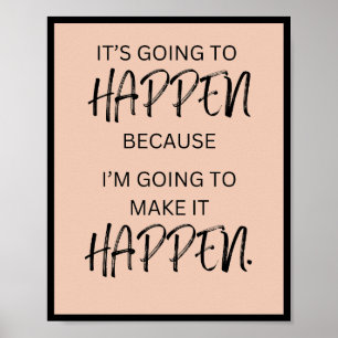 Poster Isso vai acontecer porque eu vou fazer isso