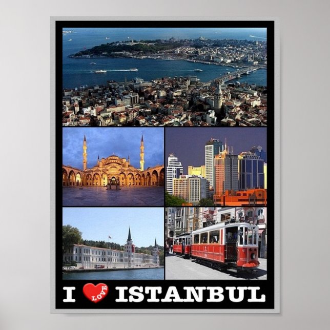 Poster Istambul - Eu Amo - Turquia - (Frente)