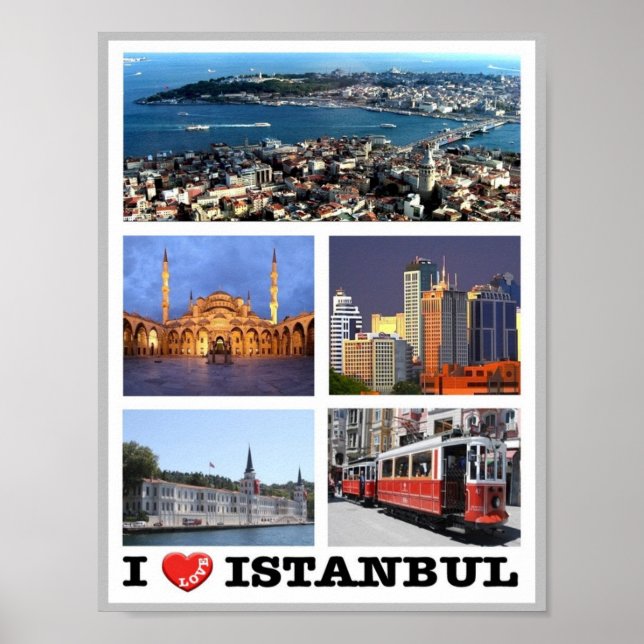 Poster Istambul - Eu Amo - Turquia - (Frente)