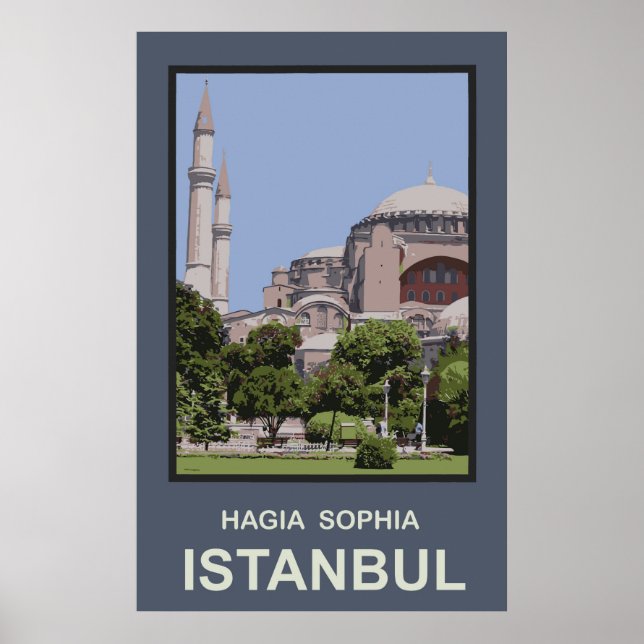 Pôster Istambul Hagia Sophia (Frente)