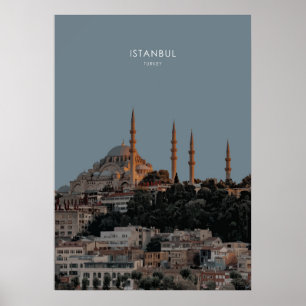 Poster Istambul, Trabalho de arte Viagem da Turquia