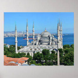 Poster Istambul Turquia Mesquita Azul Arquitetura Vista D