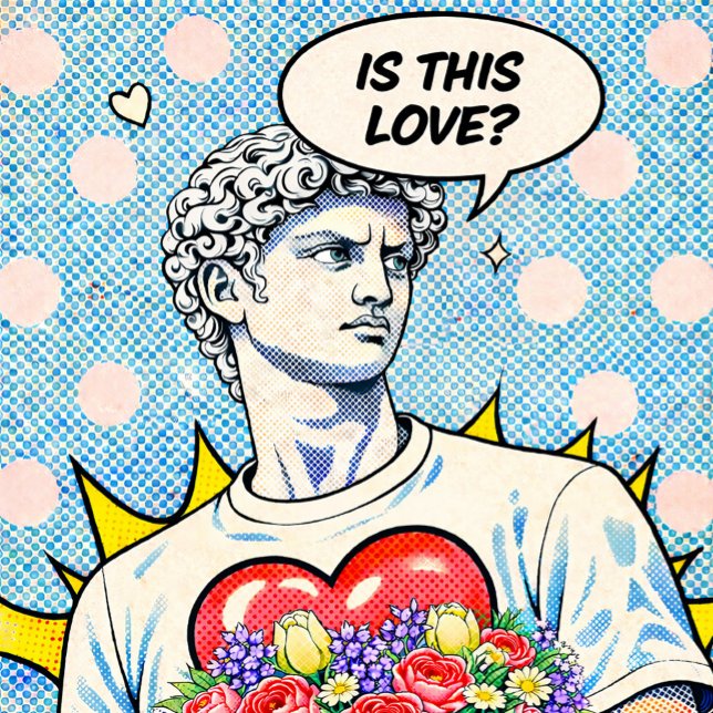 Poster Isto é Amor? Pop Art Clássica (Criador carregado)