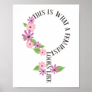 Poster Isto É O Que Um Feminista Parece Ser O Empoderamen