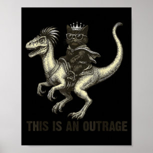 Poster Isto É Um Absurdo Princesa Engraçada Gato Montando