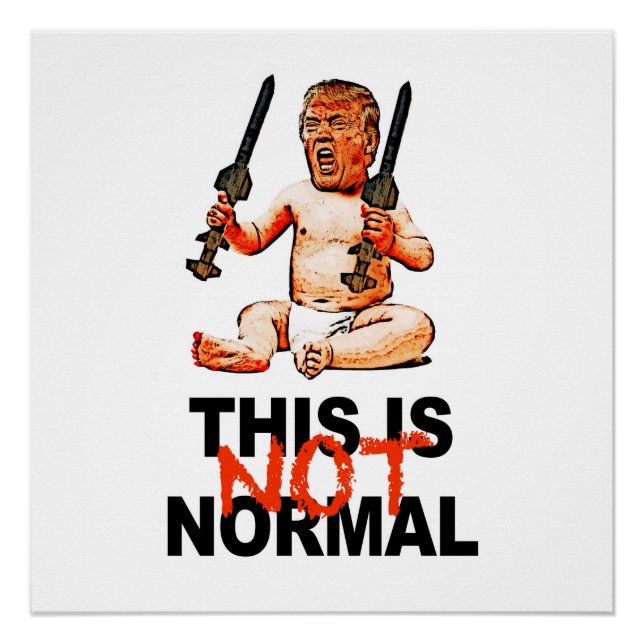 Pôster Isto NÃO é normal! Sinal de protesto (Frente)