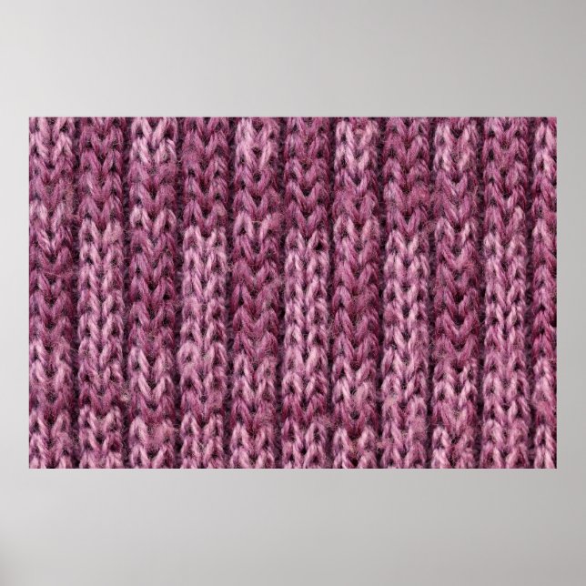 Poster It is Purple knitting texture for pattern and back (Frente)