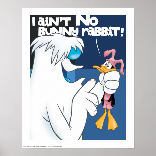 Poster "I't No Bunny Rabbit" Hugo & DAFFY DUCK™ (Frente)