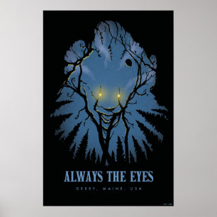Poster IT Sempre As Árvores Pareidólicas Dos Olhos
